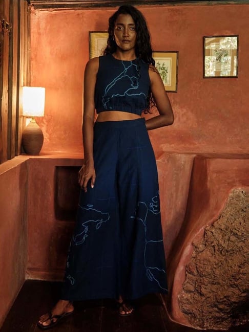Aaliya' Handwoven Ikat Pure Cotton Wrap Around Pant – Amar Kosa