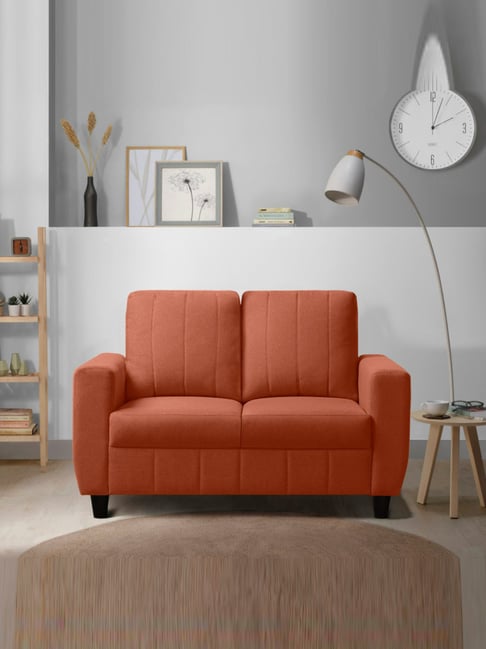 Sleepyhead Bae Ember Orange Fabric 2 Seater Sofa-picture-39