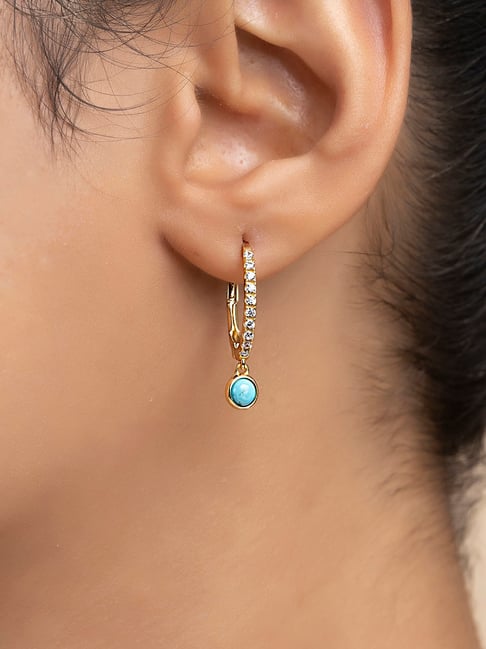 Turquoise Hexagon Stud Earrings – One Tribe Jewelry