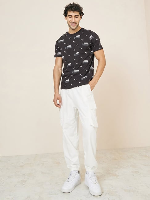 Buy Cream Track Pants for Men by Styli Online