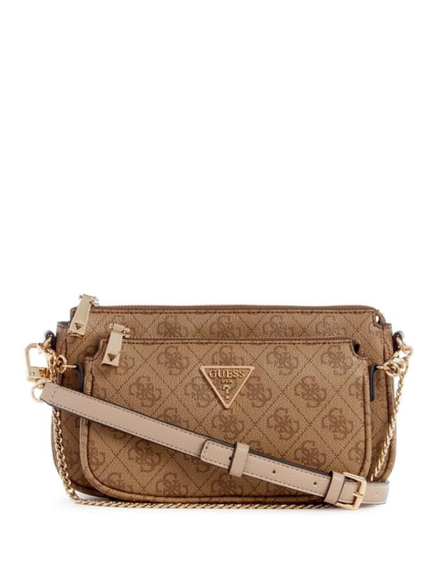 Guess Noelle Ii Tote Bag in Latte Logo/Brown