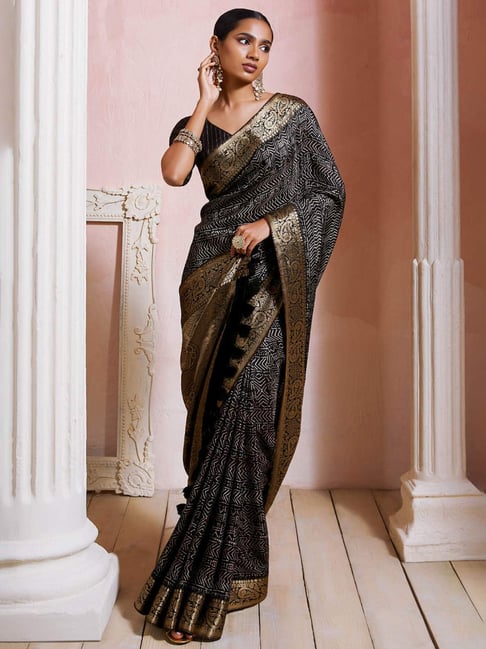 Buy Soch Navy Embellished Saree With Unstitched Blouse for Women Online @  Tata CLiQ