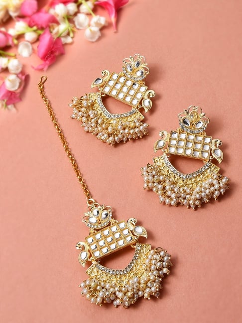 Buy Traditinal Gold Platted Wedding Long earrings Collection Online In  India At Discounted Prices