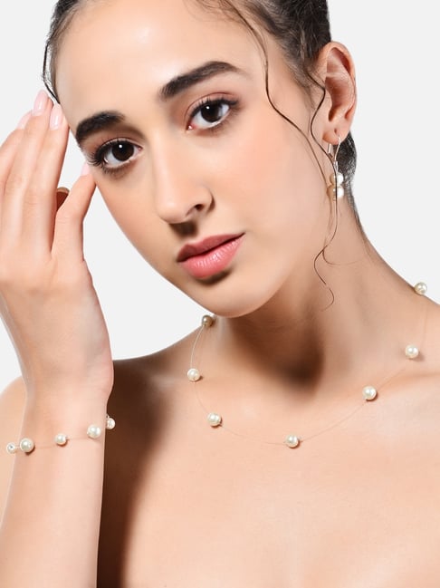 Floating Pearl Adult Bracelet (4MM Beads) – gemsbylaura