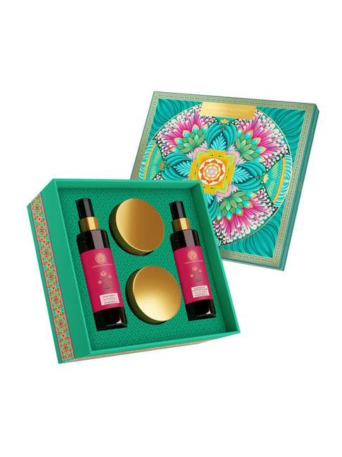Forest Essentials Artisanal Makeup Gift Box | Luxuriously Crafted Gift Set  For Women With Kajal &