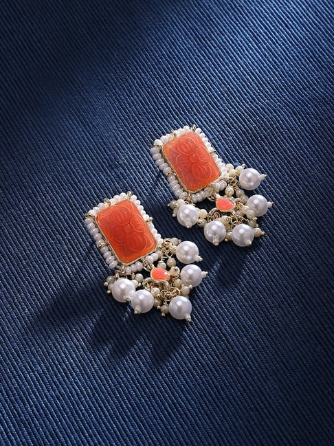 Natural Red Colored Coral Earrings Gender: Women at Best Price in Ooty |  Rekha Fancy Store