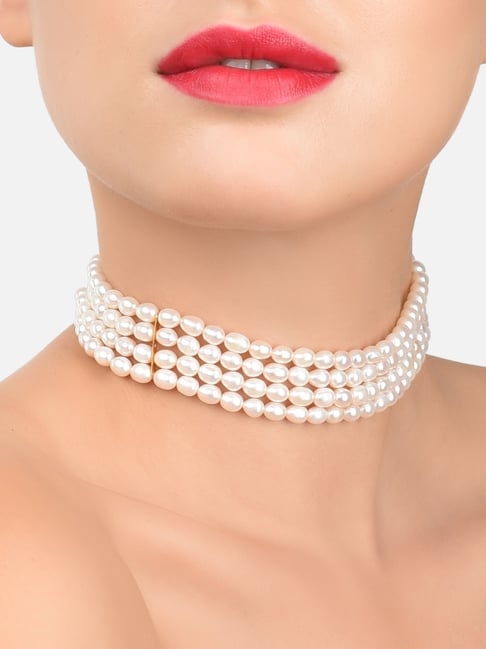Buy Vintage 3 Strand Pearls, Faux Pearl and Diamond Choker, Lightweight  Pearls, Cream Pearls, Prom Jewelry, Party Jewellery, Costume Jewellery  Online in India - Etsy