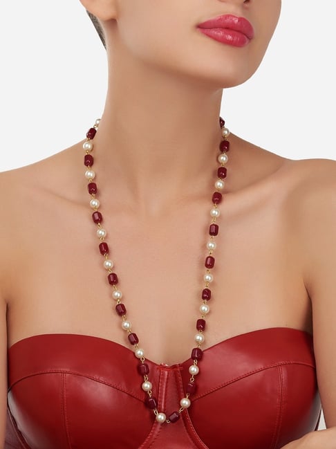 Heera Jewellers Kundan Long Necklace Set