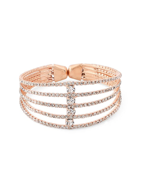 Buy Zaveri Pearls Rose Gold Cuff Bracelet-ZPFK12103 Online At Best
