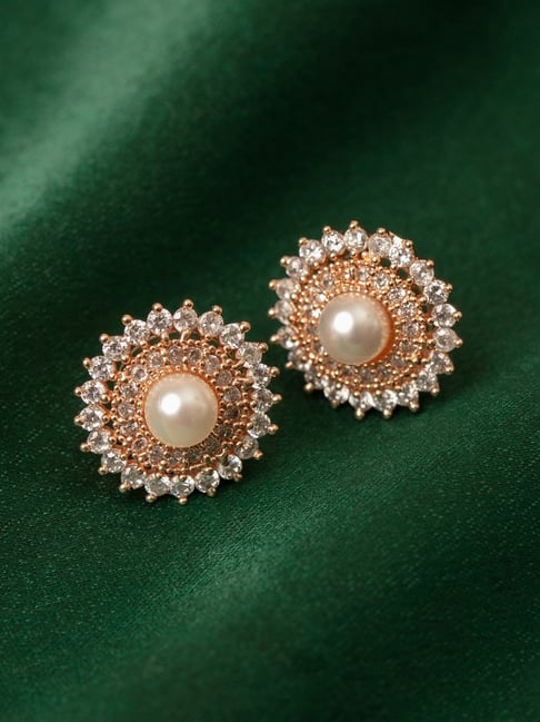 Zaveri pearls earrings studs sales