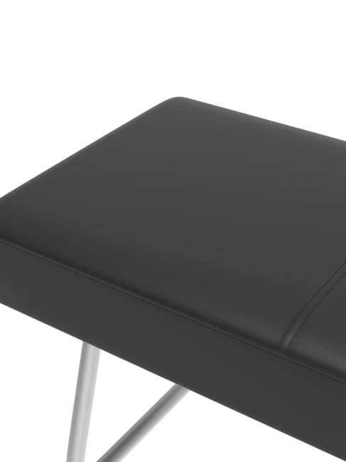 Metal dining bench black discount