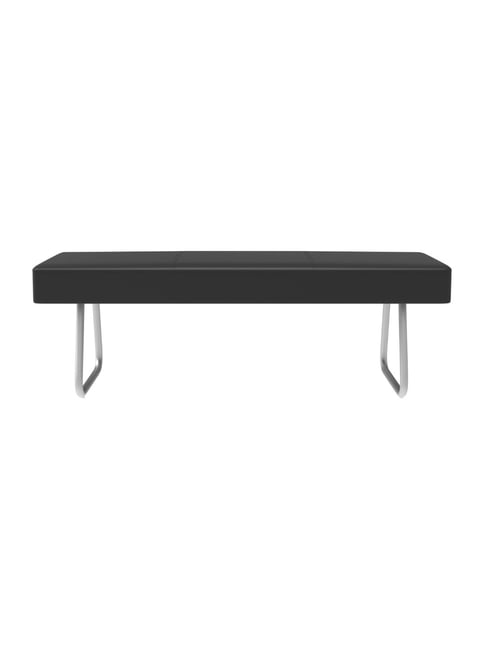 Metal dining bench black discount