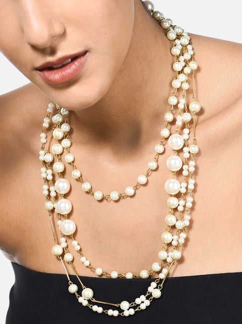 Hawthorn Flower Long Pearl Necklace – MMK