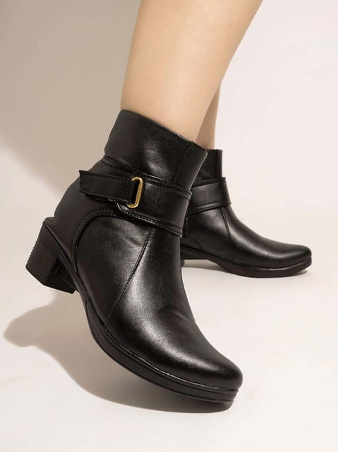 Shoetopia Kids Black Casual Boots