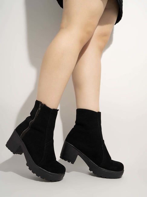 Shoetopia Kids Black Casual Boots