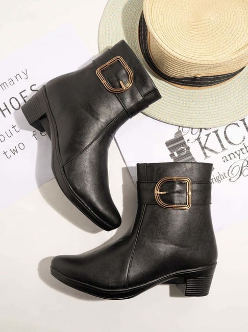 Shoetopia Kids Black Casual Boots