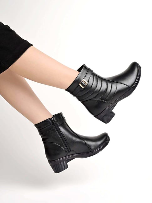 Shoetopia Kids Black Casual Boots