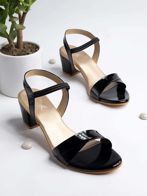 Black and 2025 beige sandals