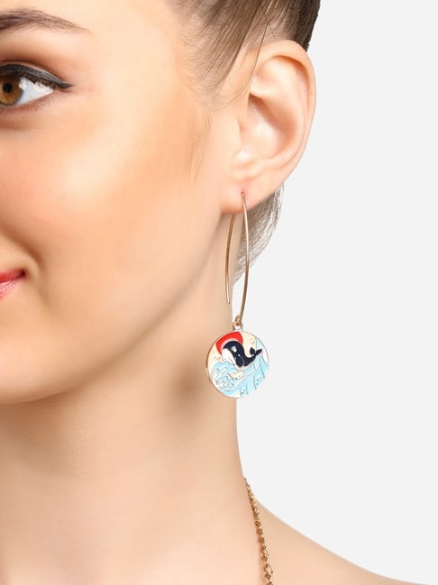 Flower Charm Drop Earrings, Hypoallergenic Hook/stud Earrings With Rubber  Backs C323 - Etsy