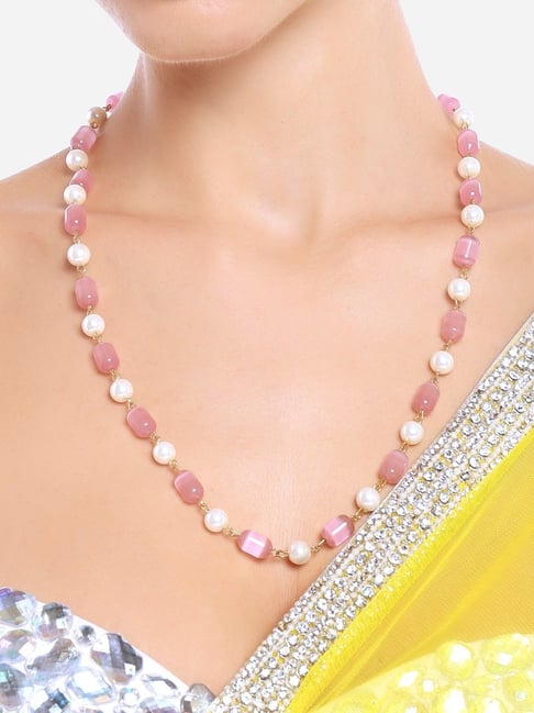 Ashvik Pink Necklace – I Jewels
