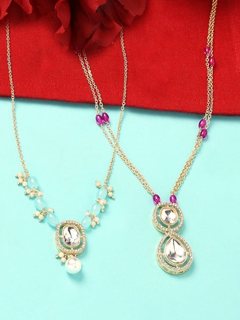 Genuine Amethyst Pendant Purple Beads Necklace Earrings Set