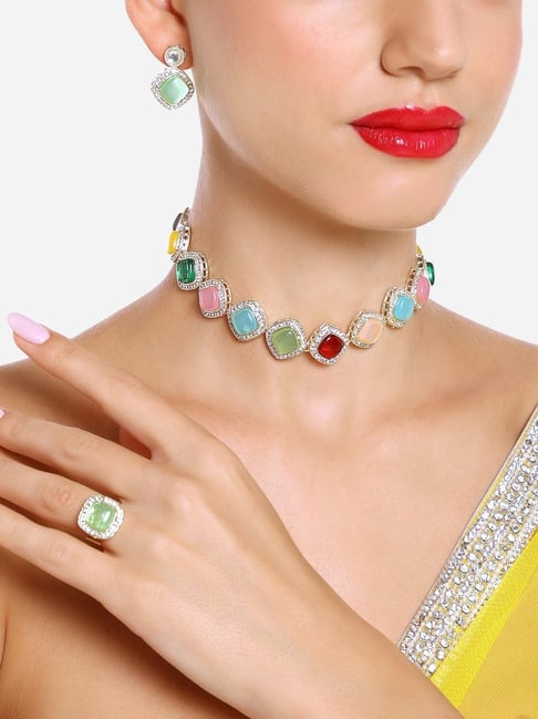 Baby jewelry kids indian jewelry diamond choker pure silver jewelry in –  Nihira