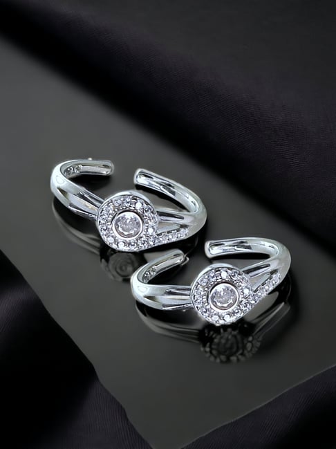 Buy 925 Sterling Silver Fancy Design Toe Ring for Women | TrueSilver