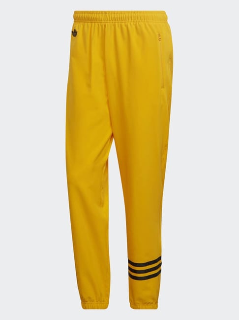 Buy Adidas Originals Yellow Regular Fit Striped Joggers for Mens Online Tata CLiQ