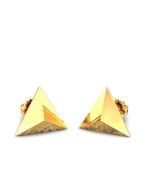 Candere by Kalyan Jewellers 18k BIS Hallmark Yellow Gold Stud Earrings-picture-28