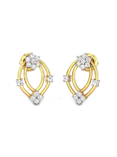 Inbar Nivara Gold Earrings Online Jewellery Shopping India | Yellow Gold  22K | Candere by Kalyan Jewellers