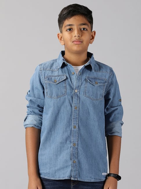 Teenage Boys Denim Shirt By Snapshirt at Rs.265/Piece in delhi offer by  Snapshirt