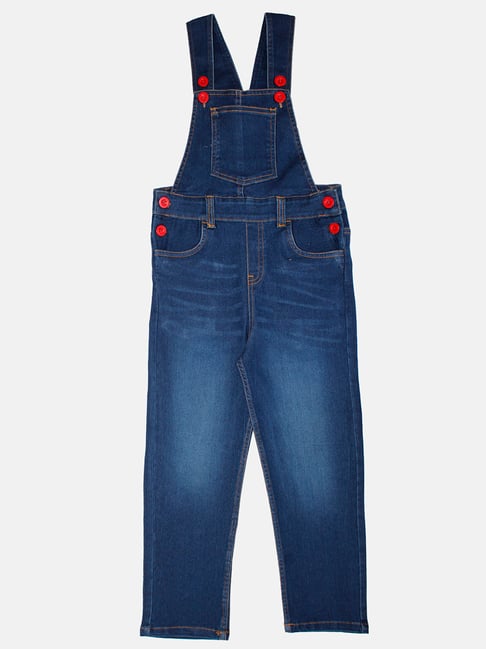 Denim Dungarees for Boys - denim blue, Boys