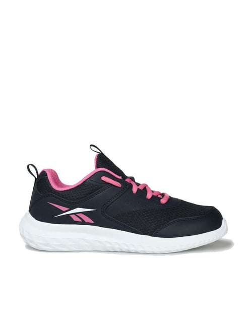 Reebok Kids Rush Black Pink Running Shoes