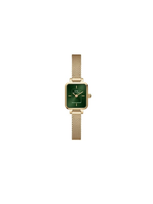 Daniel Wellington Quadro Women Green Rectangle Dial Analog