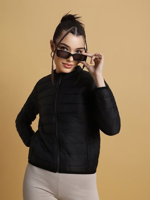 Buy COTTON AMAZING Jacket For Women Latest Solid Color Stylish Long Jacket/ Women's Quilted Jacket Full Sleeves Winter Jacket Girls Winter Wear Jacket  - Black - S Online at Best Prices in India -