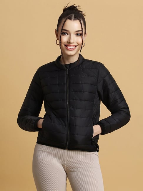 Black puffer clearance jacket forever 21