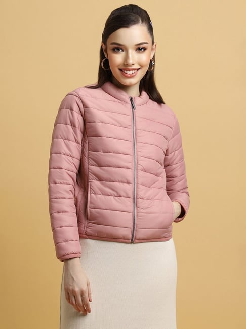 Pink puffer 2024 jacket forever 21