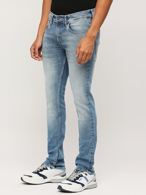 Pepe Jeans Light Indigo Blue Slim Fit Jeans-image-43
