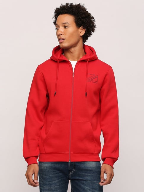 Pepe Jeans Classic Red Regular Fit Hooded Sweatshirt-picture-13