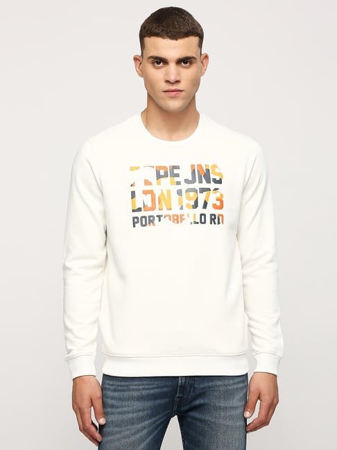 Pepe Jeans White Regular Fit Printed Sweatshirt-picture-36