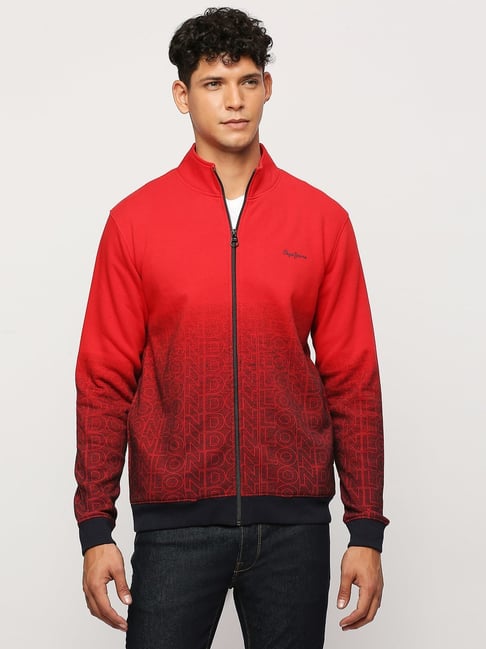 Pepe Jeans Classic Red Regular Fit Printed Sweatshirt-picture-40