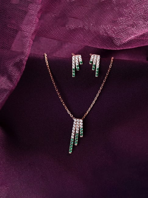 Emerald Necklace, Gold Boho Pendant, Rose Gold Pendant, Solid Gold Necklace,  Rustic Gold Pendant, Gemstone Necklace, Solid Gold, 18k, 14k - Etsy