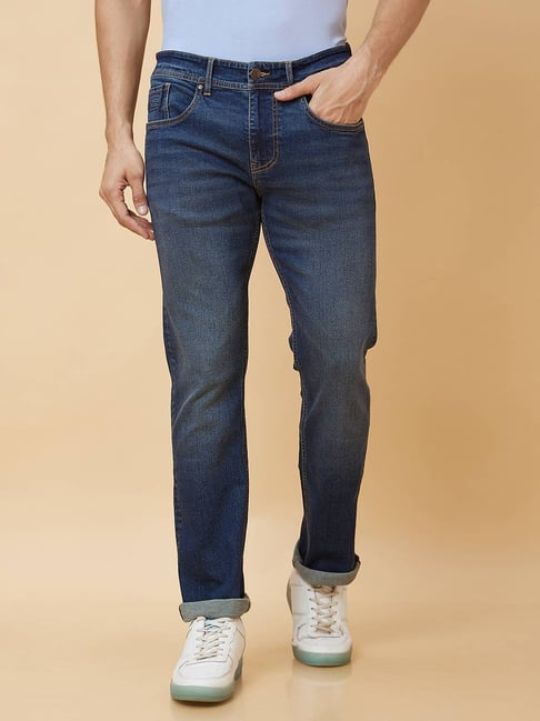 Buy Being Human Dark Blue Slim Fit Jeans for Mens Online Tata CLiQ