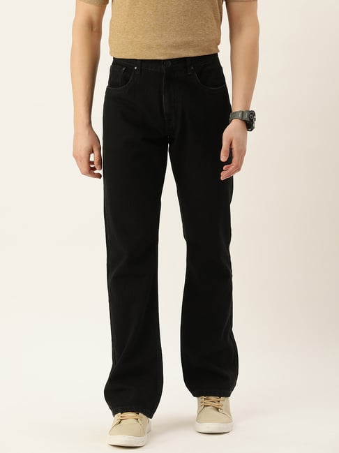Bene Kleed Black Bootcut Lightly Washed Jeans-image-14