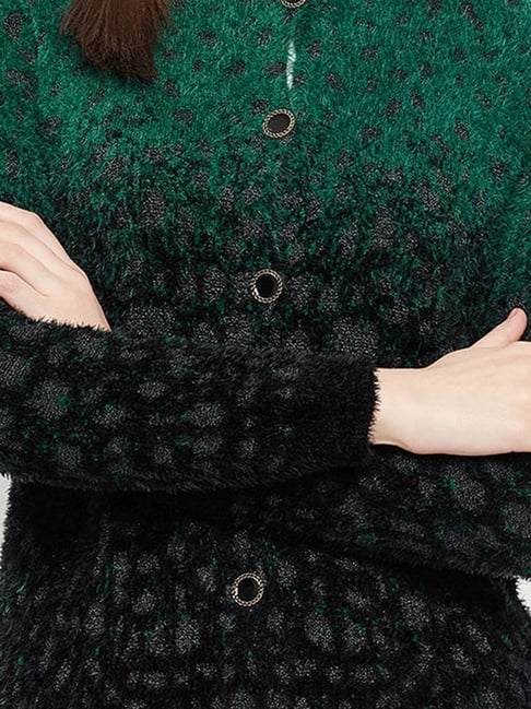 Double Woolen Shrugs ANAM DOUBLE SHRUG ABAYA GREEN