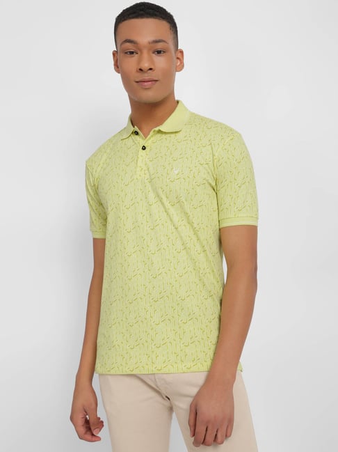 Allen solly best sale yellow shirt