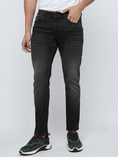Mens Jeans Jeans With Warm Inside Produkt By Jack Jones Warm Black - Main Image