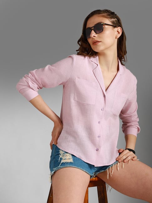 Pink Fitted Shirts Buy Pink Regular Fit Long Sleeve Oxford Shirt