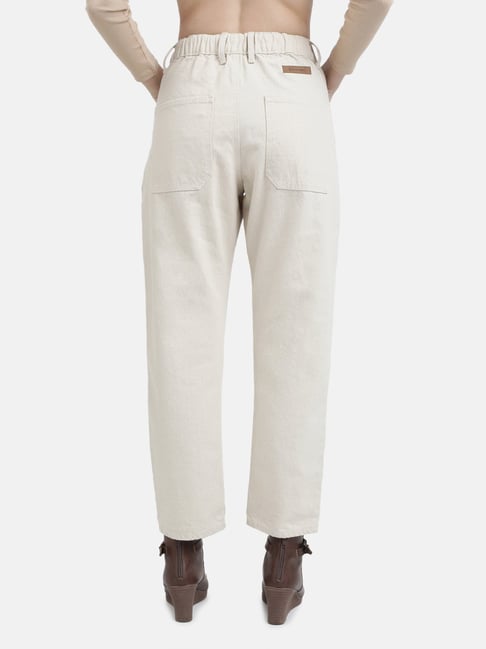 Buy White Trousers & Pants for Women by BENE KLEED Online