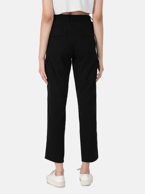 Mid-Rise Cargo Pants for Women